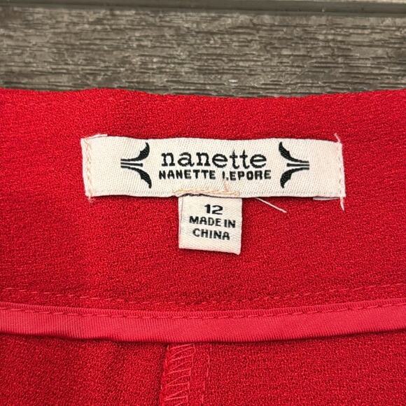 NWT Nanette Lepore Women's Wide Leg Crepe Pant Size 14 - Picture 7 of 8